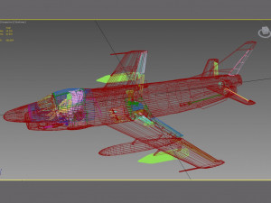 fiat g91 gina 3D Model
