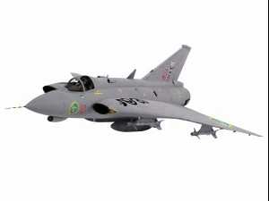 Saab 35 Draken Modelo 3D