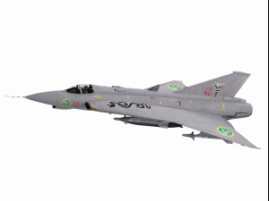 saab 35 draken 3D Model