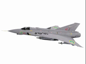 Saab 35 Draken Modelo 3D