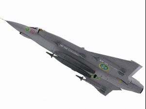saab 35 draken 3D Model