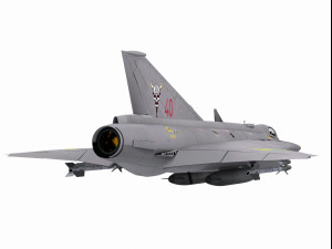 saab 35 draken 3D Model