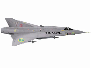 Saab 35 Draken Modelo 3D
