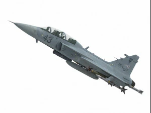 saab jas 39 gripen two seater version 3D Model