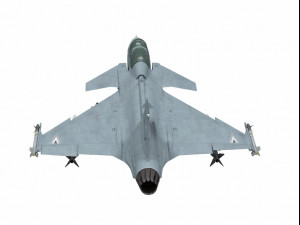 saab jas 39 gripen two seater version 3D Model