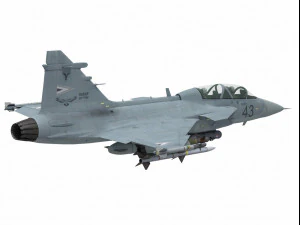 saab jas 39 gripen two seater version 3D Model