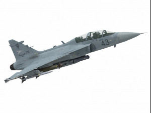 saab jas 39 gripen two seater version 3D Model