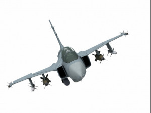 saab jas 39 gripen two seater version 3D Model