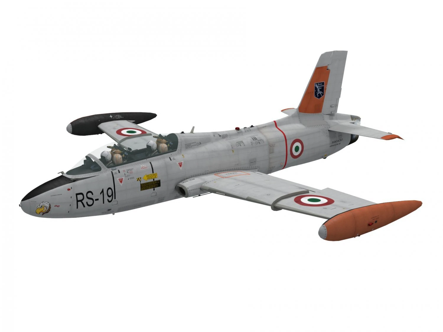 aermacchi mb-326 3D Model .c4d .max .obj .3ds .fbx .stl .blend 
