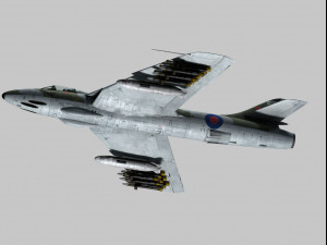 hawker hunter 3D 모델