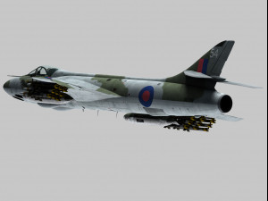 hawker hunter 3D 모델
