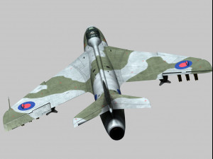 hawker hunter 3D 모델