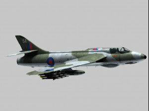 hawker hunter 3D 모델