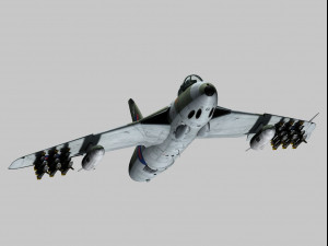 hawker hunter 3D 모델