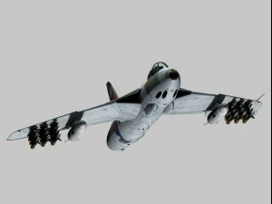 hawker hunter 3D Model