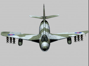 hawker hunter 3D 모델