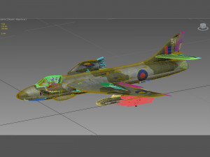 hawker hunter 3D 모델