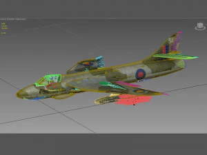 hawker hunter 3D Model