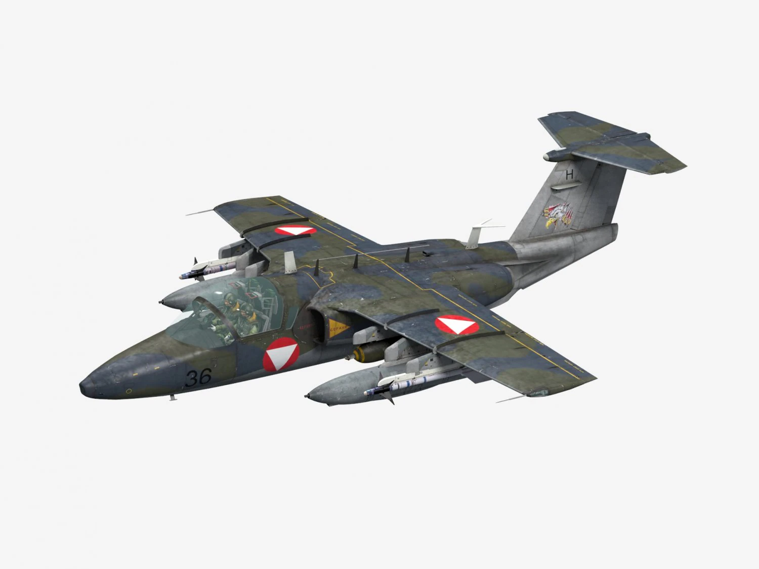 Saab105 Modello 3D .c4d .max .obj .3ds .fbx .stl .blend 