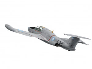 morane saulnier ms-760 paris 3D Model