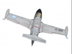 morane saulnier ms-760 paris 3D Model