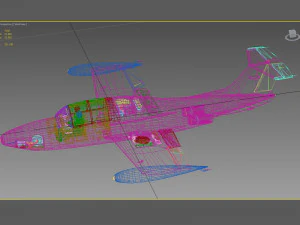 morane saulnier ms-760 paris 3D Model