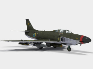 saab 32 lansen Modelo 3D