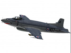 supermarine attacker 3D Model