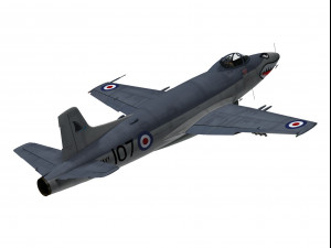 supermarine attacker 3D Model