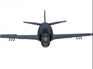 supermarine attacker 3D Model