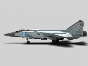 mikoyan gurevich mig-31 foxhound 3D Model