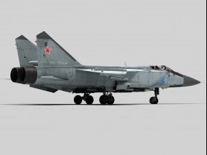 mikoyan gurevich mig-31 foxhound 3D Model