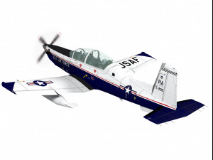 beechcraft t-6 texan ii 3D Модель