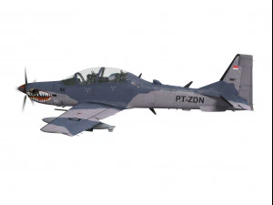 embraer emb 314 super tucano 3D Model