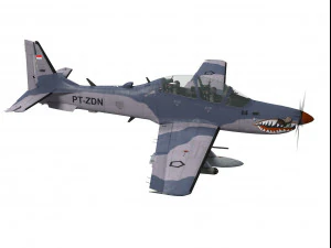 embraer emb 314 super tucano 3D Model