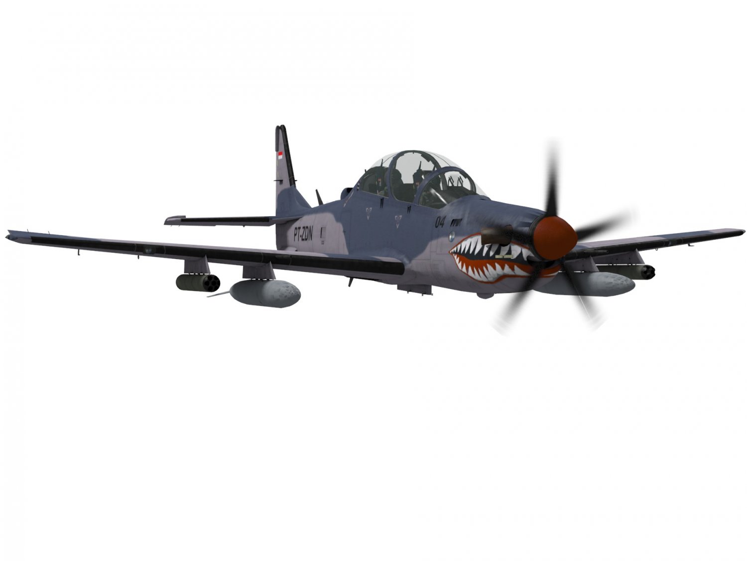 Decalque Avião Tucano Embraer, Playtoy Brinquedos