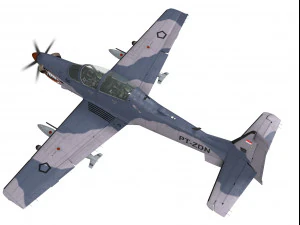 embraer emb 314 super tucano 3D Model
