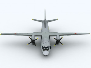 antonov an-26 curl 3D Model