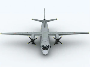 antonov an-26 curl 3D Model