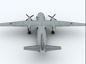 antonov an-26 curl 3D Model