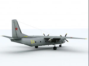 antonov an-26 curl 3D Model