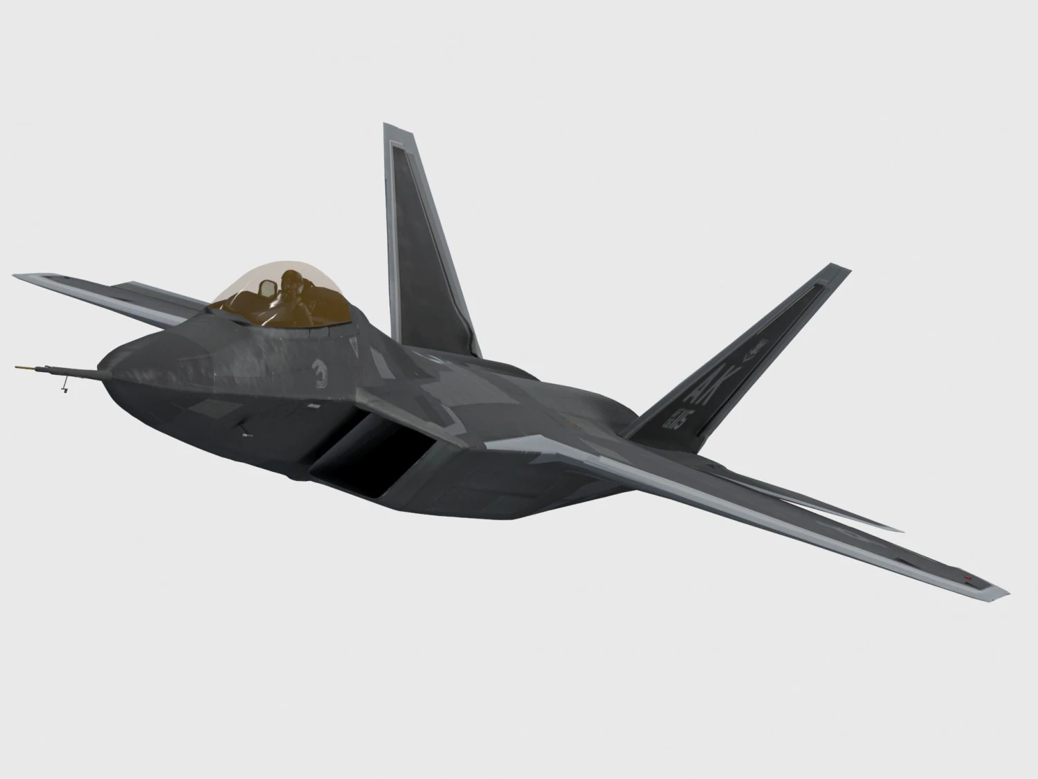 lockheed martin f-22 raptor 3D Model .c4d .max .obj .3ds .fbx .stl .blend 