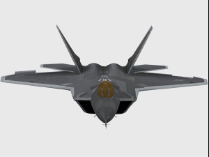 lockheed martin f-22 raptor 3D Model