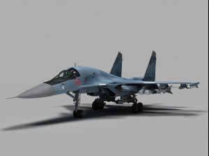 sukhoi su-34 fullback 3D Model
