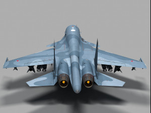 sukhoi su-34 fullback Modelo 3D