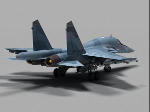 sukhoi su-34 fullback Modelo 3D