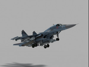 sukhoi su-34 fullback Modelo 3D