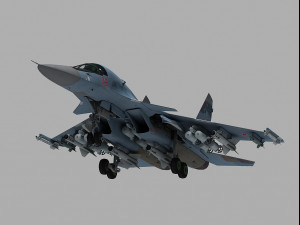 sukhoi su-34 fullback Modelo 3D