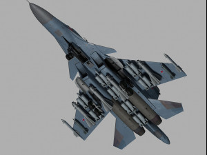 sukhoi su-34 fullback Modelo 3D