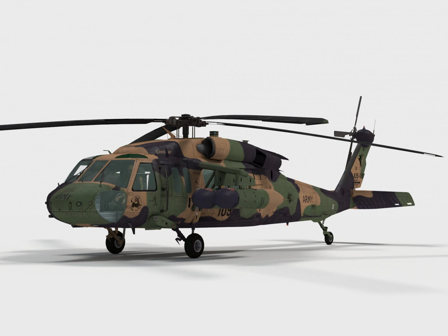 sikorsky uh-60 black hawk 3D Model .c4d .max .obj .3ds .fbx .stl .blend 